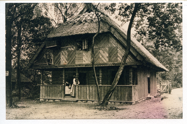Königsberg (Pr.), Freilichtmuseum, Vorderseite der Klete eines Bauernhofes aus Lankuppen Kr. Memel
