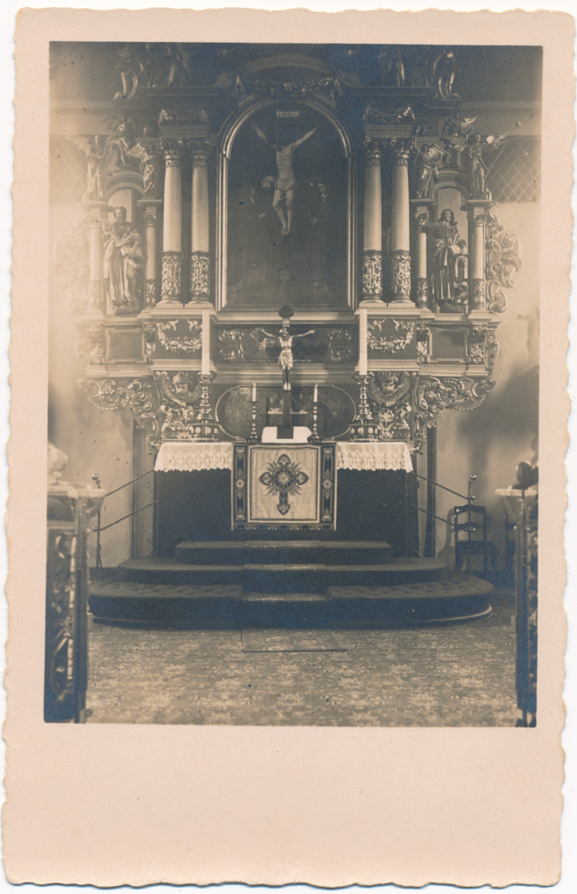 Königsberg (Pr.), Altroßgärter Kirchenstraße, Ev. KIrche, Innenansicht, Altar