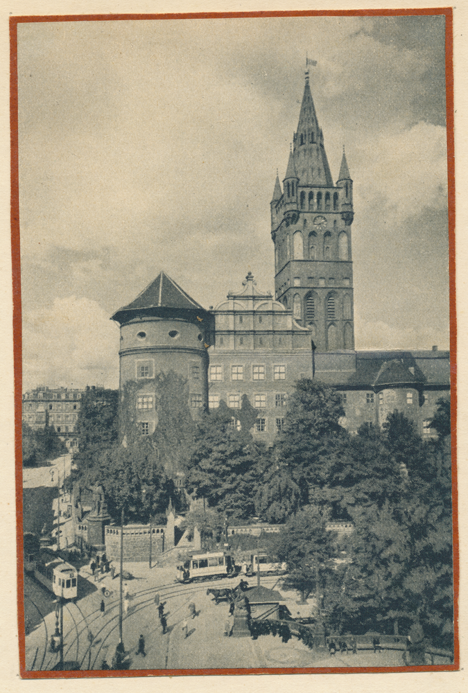 Königsberg (Pr.), Schloss, Blick über den Kaiser-Wilhelm-Platz