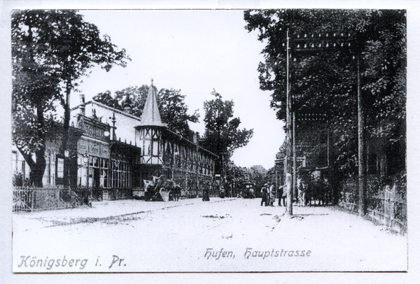 Königsberg (Pr.), Blick zum Café "Julchenthal"