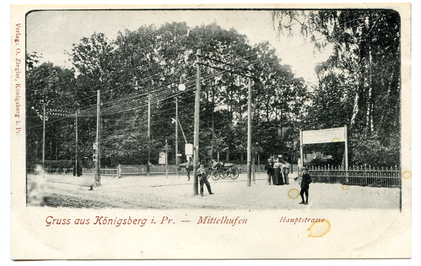 Königsberg (Pr.), Mittelhufen, Hauptstraße...