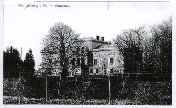 Königsberg, Stadtteil Amalienau, Schloss