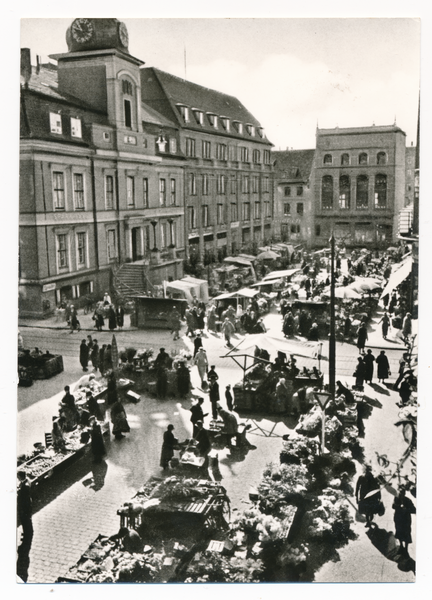 Königsberg (Pr.), Altstädtischer Markt, Rathaus, Markttag