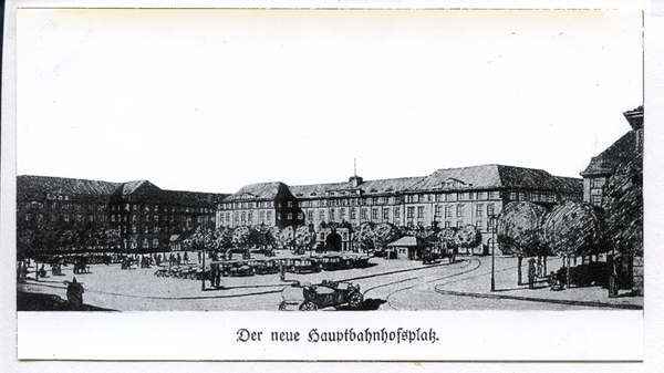Königsberg (Pr.), Entwurf für den neuen Hauptbahnhofsplatz