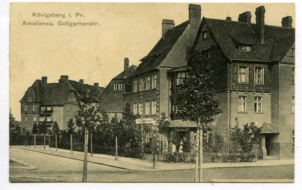 Königsberg (Pr.), Galtgarbenstraße mit Gasthaus "Zur Gartenstadt"