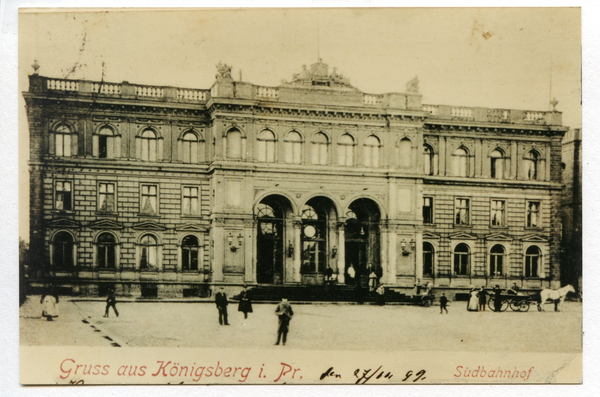 Königsberg (Pr.), Südbahnhof, Empfangsgebäude