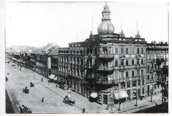 Königsberg (Pr.), Kreuzung Vorstädtische Langgasse und Kaiserstraße, Blick nach Norden