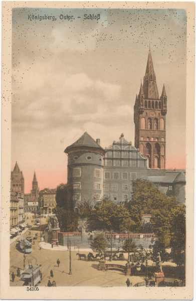 Königsberg (Pr.), Kaiser-Wilhelm-Platz und Schloss