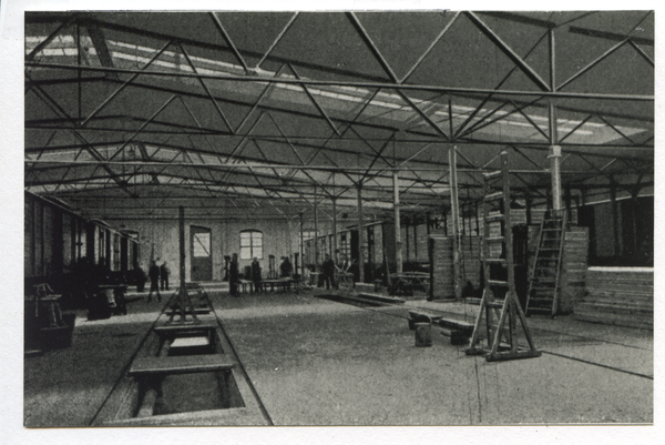 Königsberg (Pr.), Waggonfabrik Steinfurt, Montagehalle für Eisenbahn-Güterwagen,