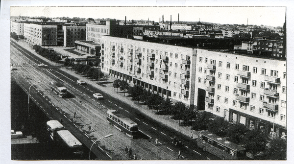 Königsberg (Pr.) (Калининград), Westliche Häuserflucht des jetzigen Lenin-Prospekts, früher Vorstädt. Langgasse