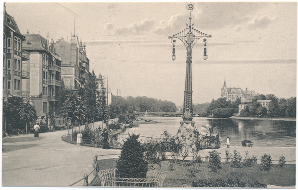 Königsberg (Pr.), Blick über den Schlossteich