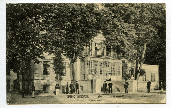 Königsberg (Pr.), Ponarth, Winterlokal der Brauerei Schönbusch in der Berliner und Godriener Straße...