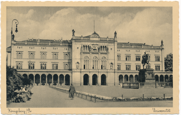 Königsberg (Pr.), Die Neue Universität und Denkmal König Friedrich Wilhelms III.