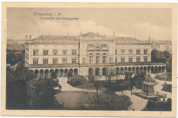 Königsberg (Pr.), Die Neue Universität und Denkmal König Friedrich Wilhelms III.