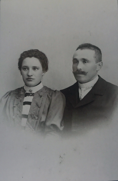 Gudellen Kr. Ebenrode, August und Marie Warnat, geb. Haekel, Hochzeitsbild
