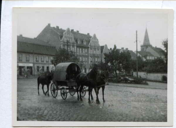 Labiau, "Zigeuner"-Planwagen auf dem Markt