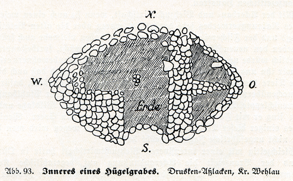 Drusken Gem. Aßlacken, Inneres eines Hügelgrabes