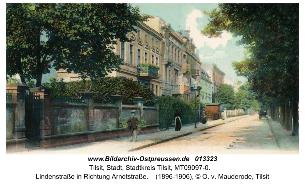 Tilsit, Lindenstraße in Richtung Arndtstraße