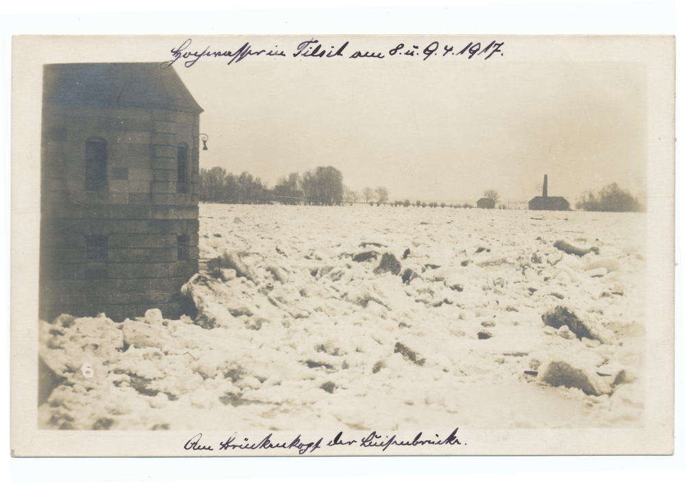 Tilsit, Eisgang und Hochwasser auf der Memel 08.-09.04.1917