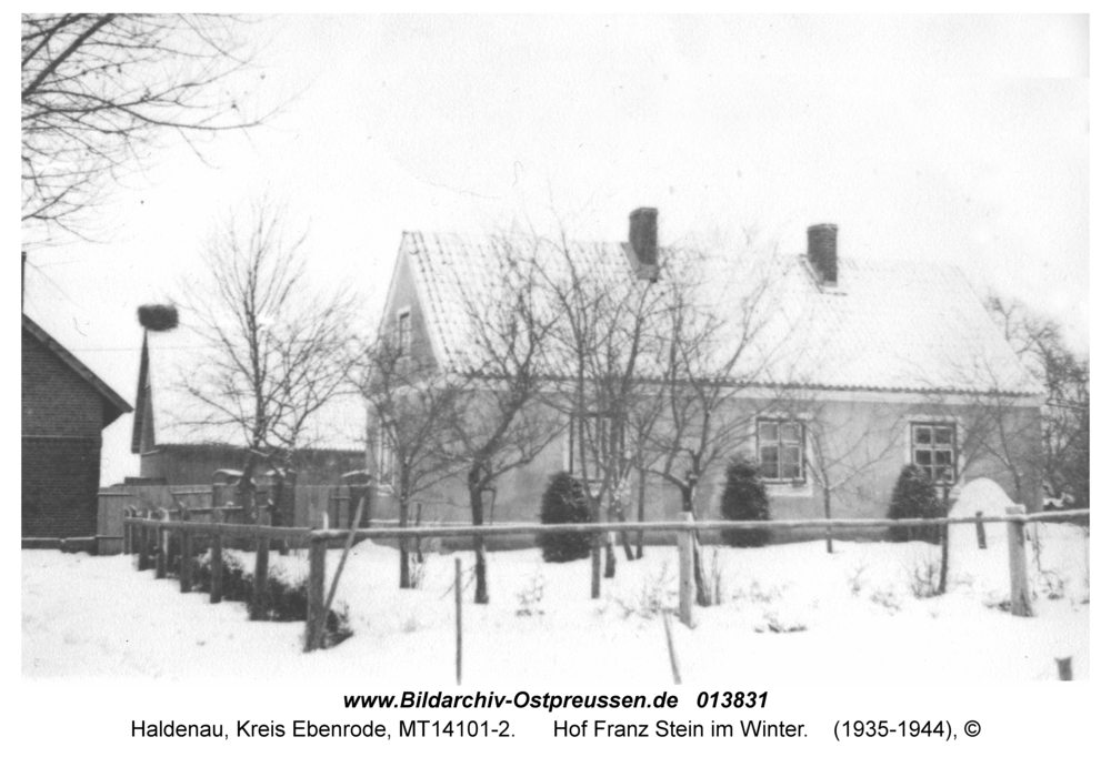 Haldenau, Hof Franz Stein im Winter
