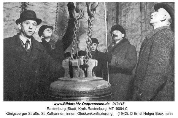 Rastenburg, Königsberger Straße, St. Katharinen, innen, Glockenkonfiszierung