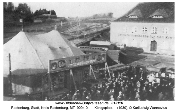 Rastenburg, Königsplatz