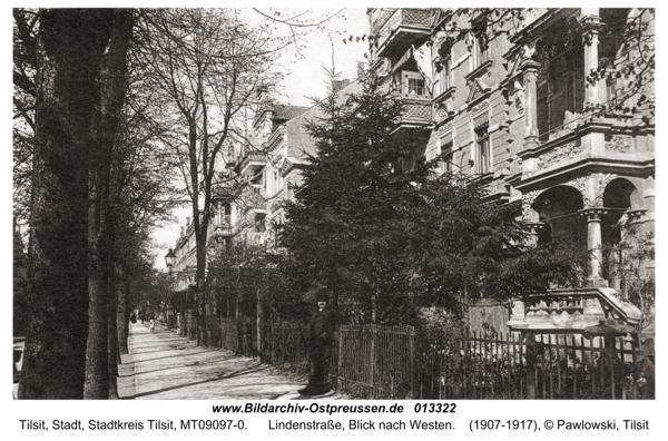 Tilsit, Lindenstraße, Blick nach Westen