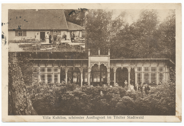 Tilsit, Stadtwald, Wirtshaus Kuhlins mit Villa Kuhlins