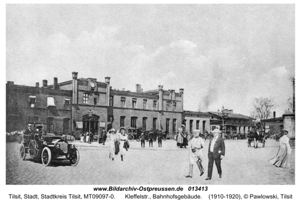 Tilsit, Kleffelstr., Bahnhofsgebäude