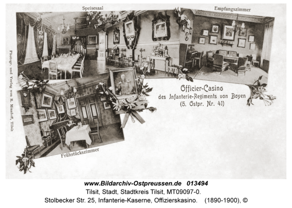 Tilsit, Stolbecker Str. 25, Infanterie-Kaserne, Offizierskasino