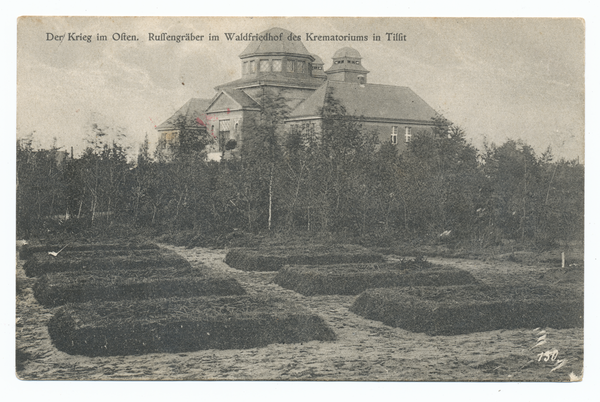 Tilsit, Gräber gefallener Russen auf dem Waldfriedhof