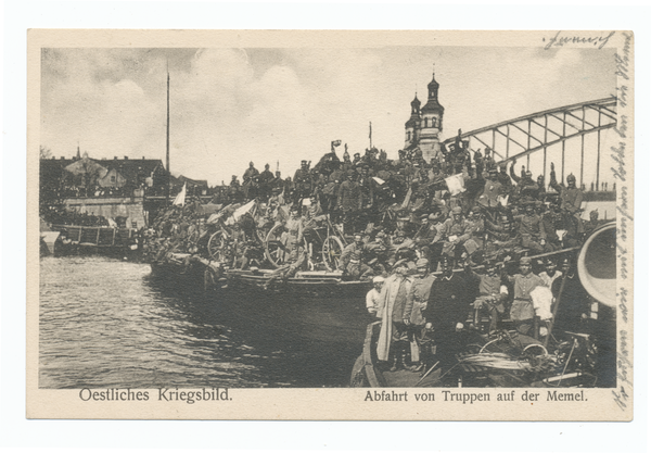 Tilsit, Truppentransport auf der Memel