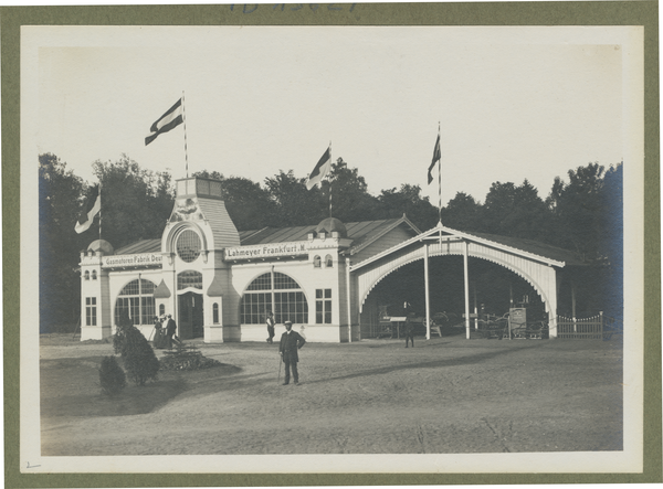 Tilsit, Park Jakobsruh, Gewerbeausstellung, Elektrizitätswerk, Pavillon Fa. Lahmeyer