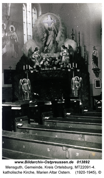 Mensguth, katholische Kirche, Marien Altar Ostern