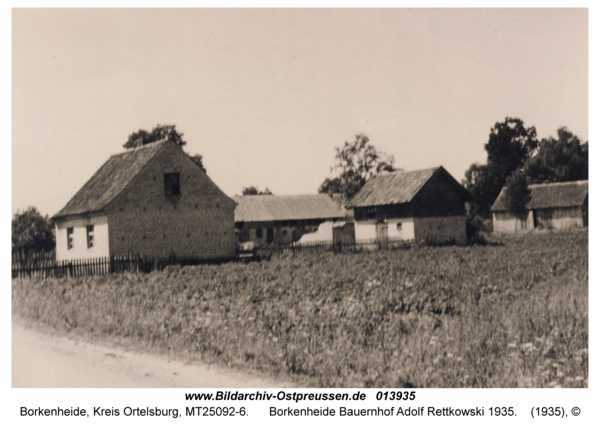 Borkenheide Bauernhof Adolf Rettkowski 1935