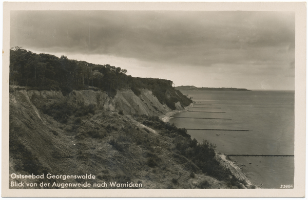 Georgenswalde, Blick von der Augenweide nach Warnicken