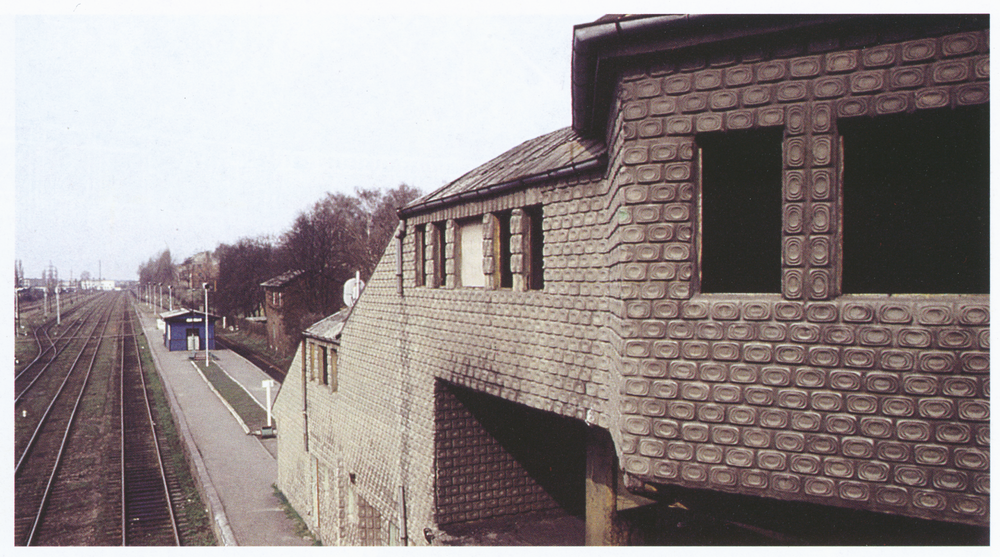 Königsberg (Pr.) (Калининград), Bahnhof Ratshof, Blick von der Brücke der Arndtstraße nach Westen