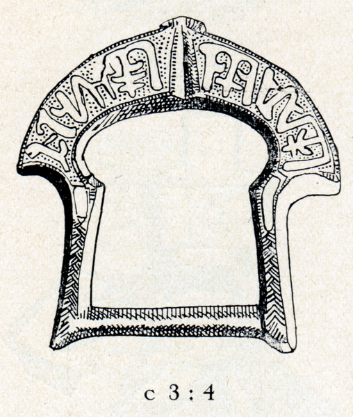 Schulstein, Ornamentierter Bügel einer Schnalle