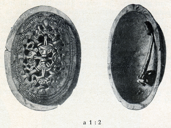 Wiskiauten, Wikingergräber, Fibel ("Schildkrötenfibel")