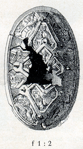 Wiskiauten, Wikingergräber, Fibel ("Schildkrötenfibel")