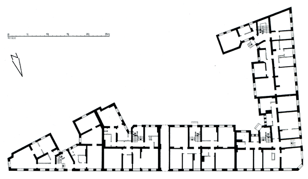 Königsberg (Pr.) (Калининград), Große Sandgasse, Wohnhäuser 1-5, Grundriss