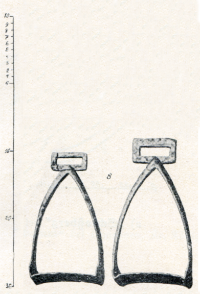 Wiskiauten, Steigbügel aus einem Wikingergrab (Reitergrab)