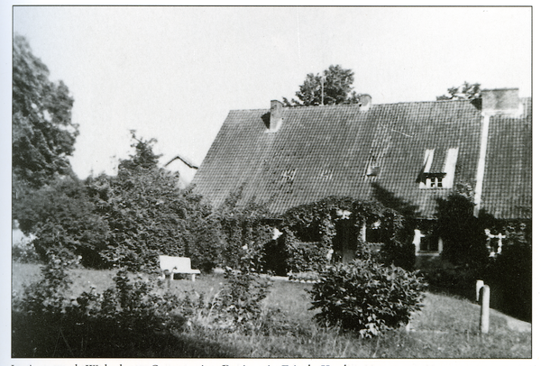 Louisenwerth, Wohnhaus, Gartenseite, Besitzerin Frieda Koch