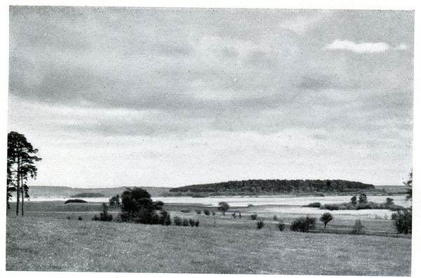 Gauden-See, Blick über den Gauden-See zum Kranich-Berg