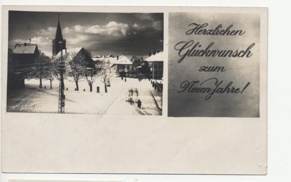 Labiau, Unterlagen zum photographischen Atelier Arthur Haubensack, Glückwunschkarte