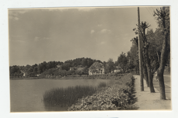 Rauschen Kr. Samland, Uferstraße am Mühlenteich Richtung Westen