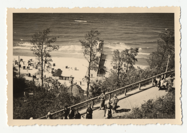 Rauschen Kr. Samland, Schlängelweg zum Strand vom hohen Ufer