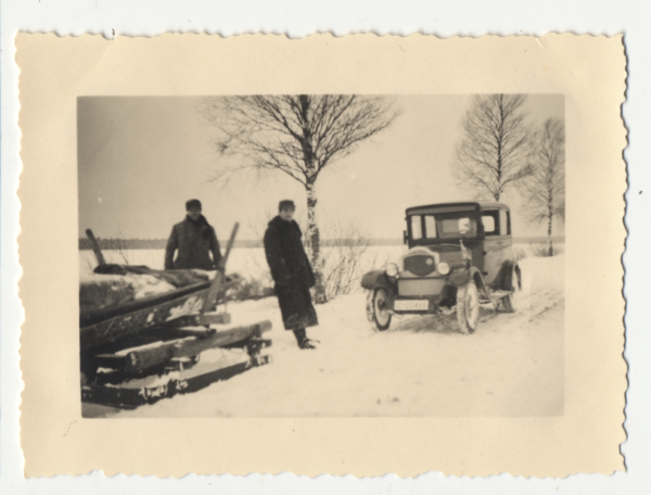 Labagienen?, Auf der Fahrt mit dem Opel Fam. Haubensack im Winter