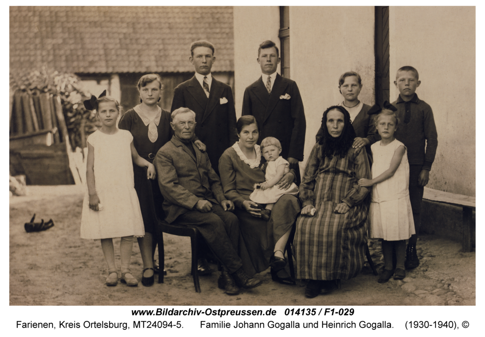 Farienen, Familie Johann Gogalla und Heinrich Gogalla