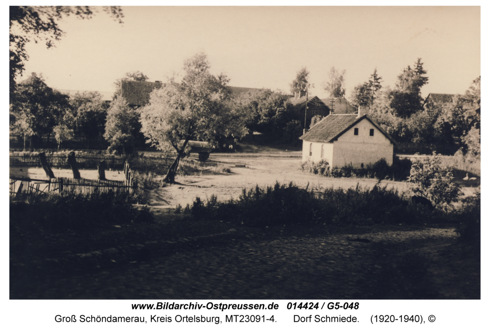 Groß Schöndamerau, Dorf Schmiede